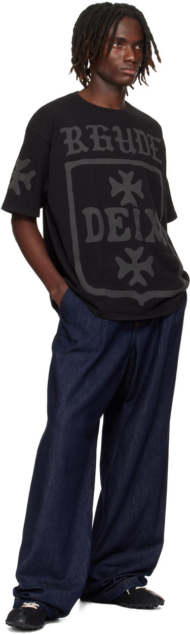 Тениска Rhude Rhude 'Deix' Shield Oversized T-Shirt Черно | RHPF25TT08012, 3