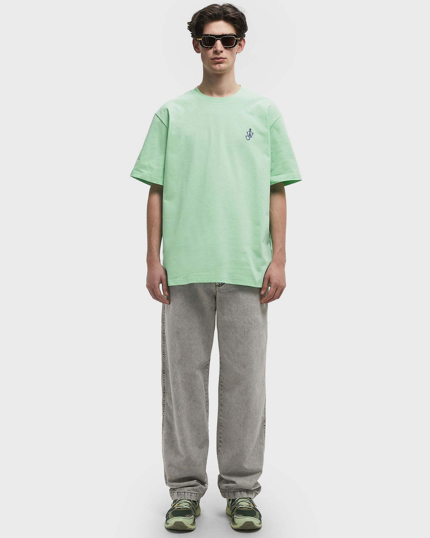 Тениска JW Anderson JW Anderson Anchor Embroidery Tee XL Зелено | JT0257-PG1510-520, 1
