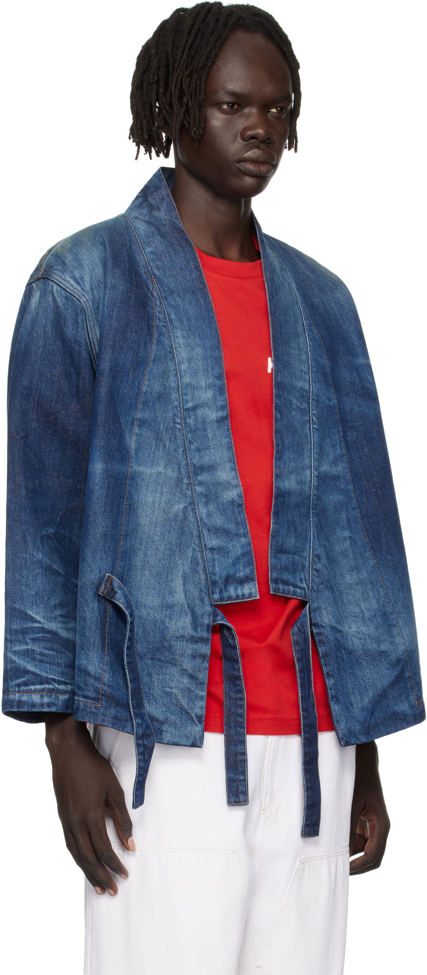 Яке KENZO Kenzo Paris Kimono Denim Jacket Синьо | FF65DV1466I7, 1