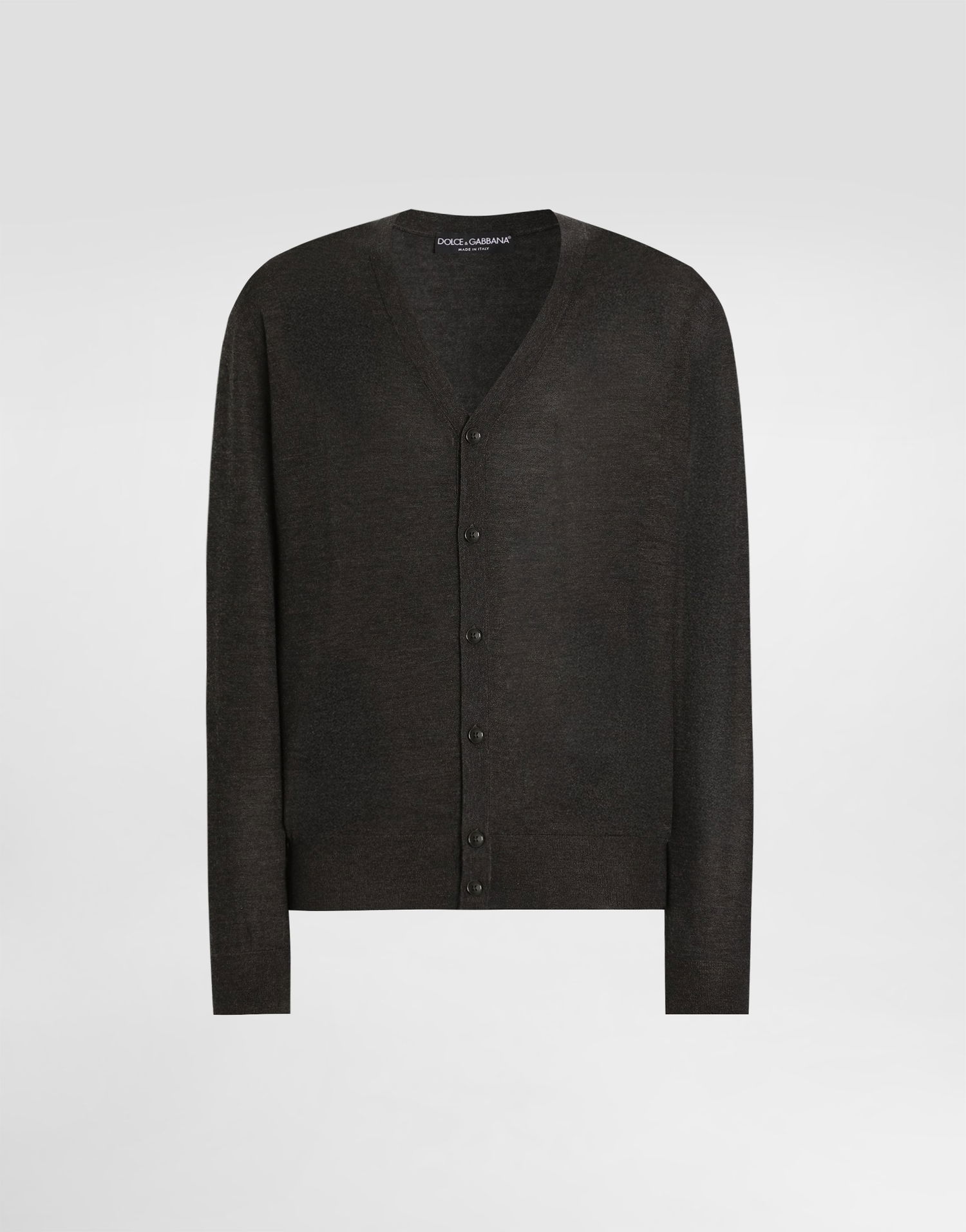 Пуловер Dolce & Gabbana Cashmere Cardigan With Buttons Сиво | GXV87TJBW05N1254, 0