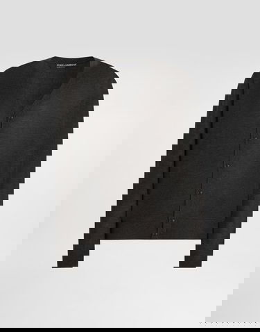 Пуловер Dolce & Gabbana Cashmere Cardigan With Buttons Сиво | GXV87TJBW05N1254, 0