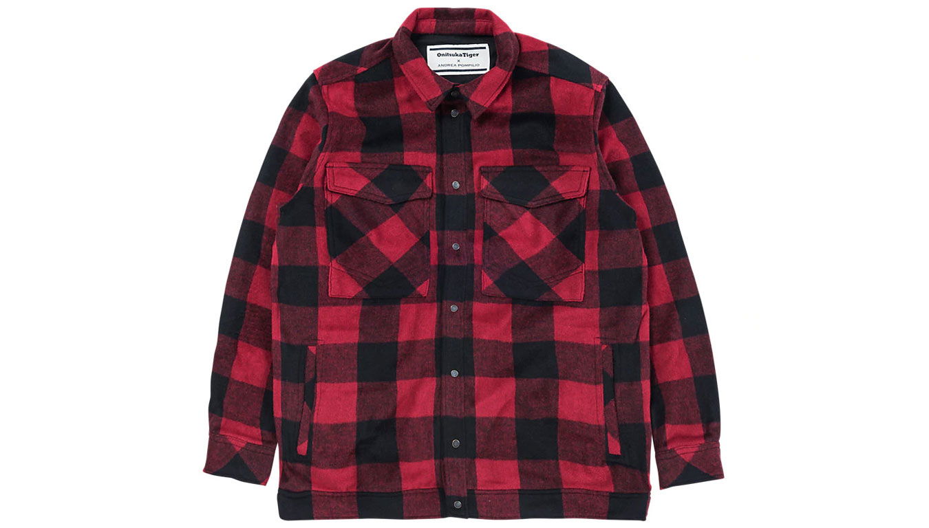 Риза Onitsuka Tiger Flane Shirt Червено | 2181A036-600, 0