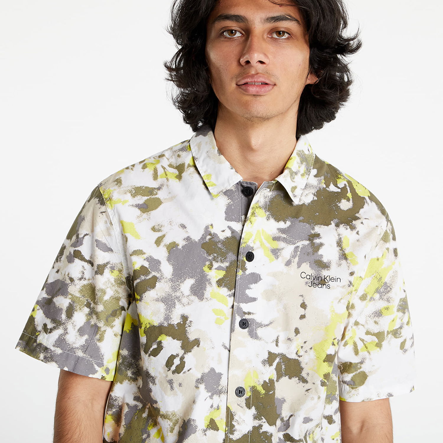 Риза CALVIN KLEIN Jeans Logo Aop Shirt Camo Aop Многоцветен | J30J320081 0K9, 0