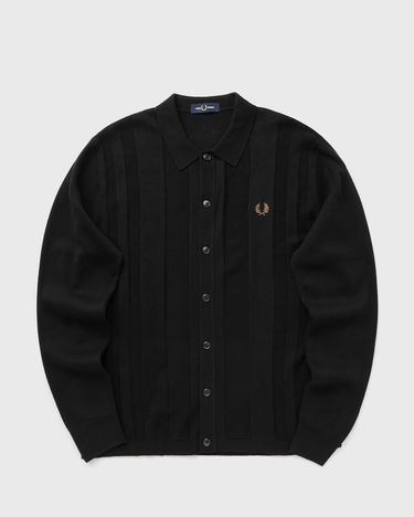 Риза Fred Perry Knitted Button-Through Shirt Черно | K9726-102, 0