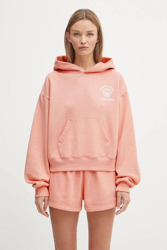 Sporty & Rich California Emblem Soft Cropped Hoodie