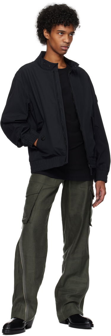 Яке бомбър Stone Island Stone Island Weatherproof Canvas Bomber Jacket Черно | K1S15 4100026 S00F1, 4