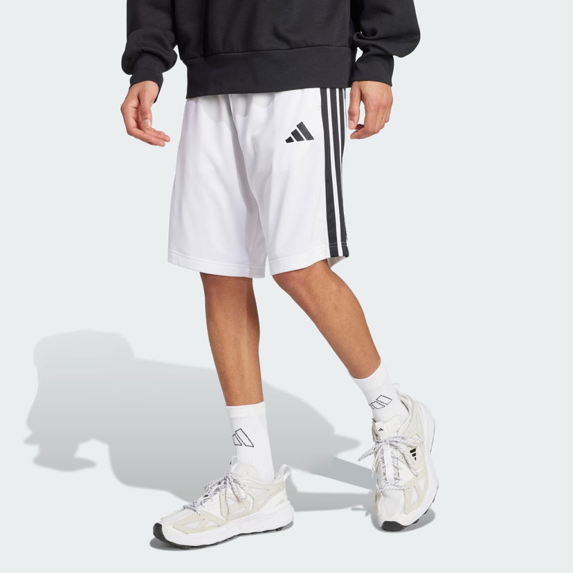 Къси панталони adidas Performance Shorts 3-Stripes Tricot Regular Fit Бяло | JN6488