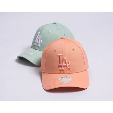 Шапка с козирка New Era 9FORTY Womens MLB League Essential Los Angeles Dodgers Pale Orange One Size Бежово | 60435228, 2