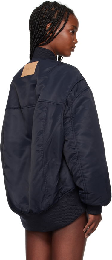 Яке бомбър JW Anderson JW Anderson Oversized Bomber Jacket with Curved Hem Тъмно синьо | JK0381-PG1696, 2