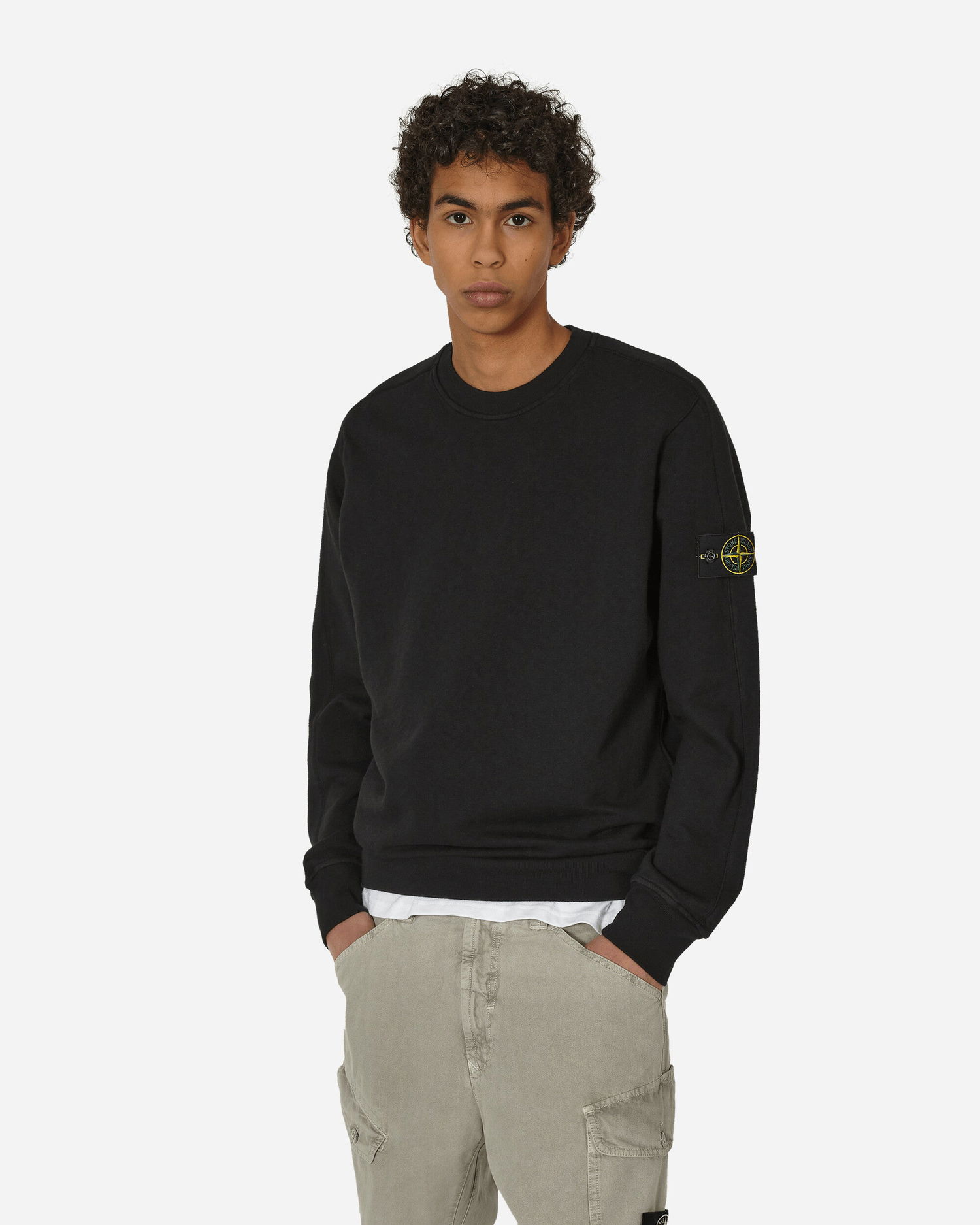 Суитчър Stone Island Patch Sweatshirt Бежово | 801566060, 1
