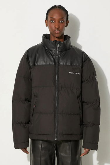 Пухо яке Filling Pieces Puffer Jacket With Leather Panels Черно | 78616961861, 0