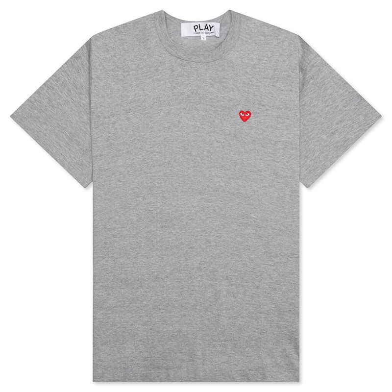 Тениска Comme des Garçons Play Small Red Heart T-Shirt Сиво | AZ-T305-051-1, 0