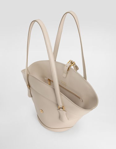 Дамска чанта Dolce & Gabbana Dolce & Gabbana Capri Coffa Calfskin Bag Бежово | BB7815AK27480004, 3