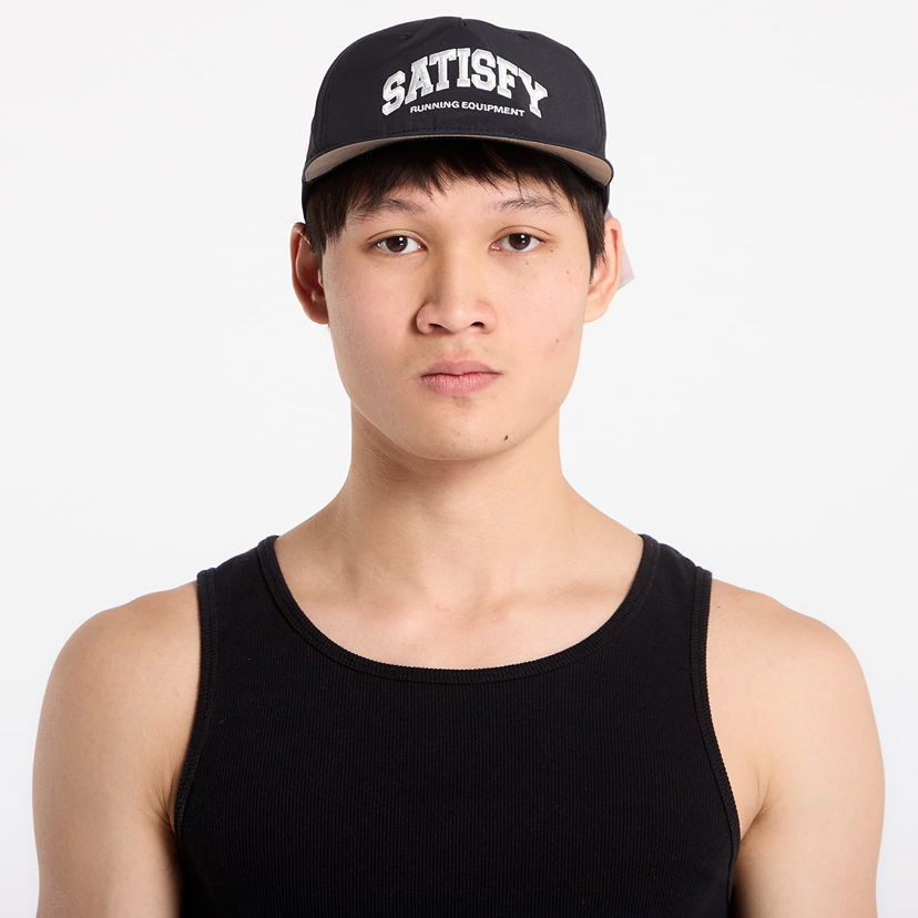 Шапка с козирка Satisfy FliteSilk 5 Panel Pinch Cap Черно | 31015-BK-SAC