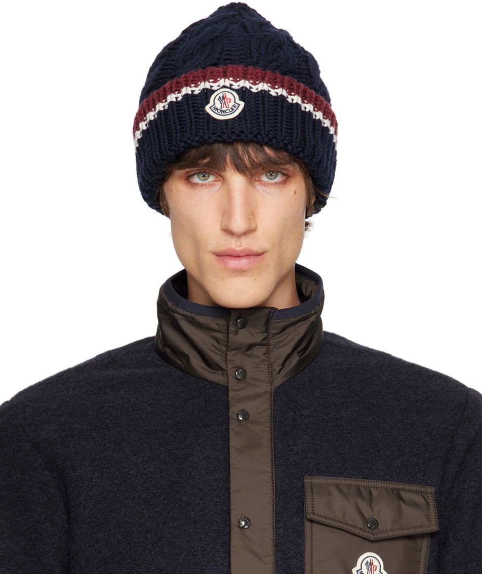 Шапка Moncler Navy Archivio Beanie Тъмно синьо | J20913B00061M1172, 0
