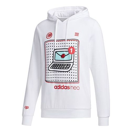Суитчър adidas Originals Neo Sports Pullover Hoodie Бяло | GE4292, 0