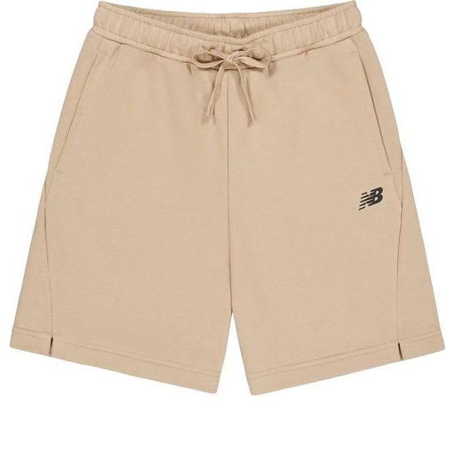 Къси панталони New Balance Logo Cotton Shorts Бежово | AMS41366-INC, 0
