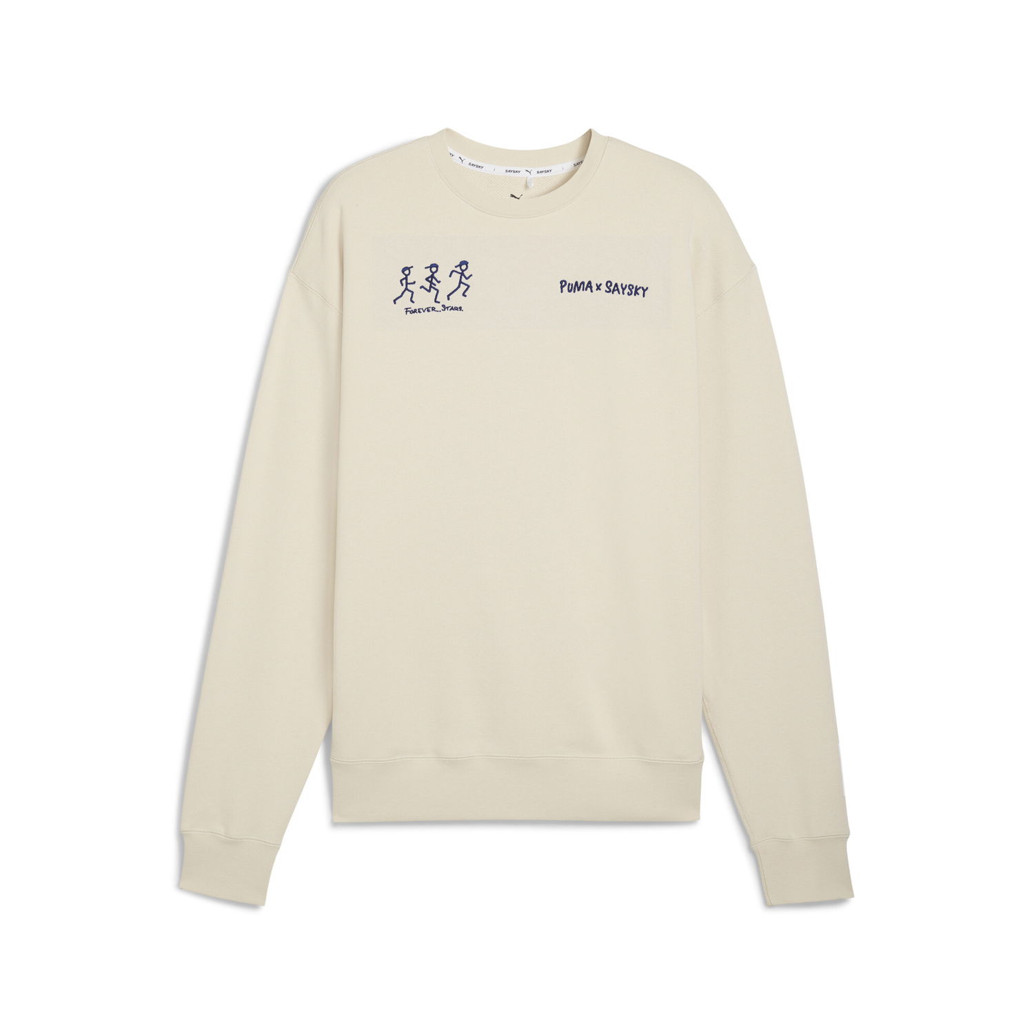 Суитчър Puma PUMA x SAYSKY Crewneck Sweatshirt Бежово | 527557_87, 0