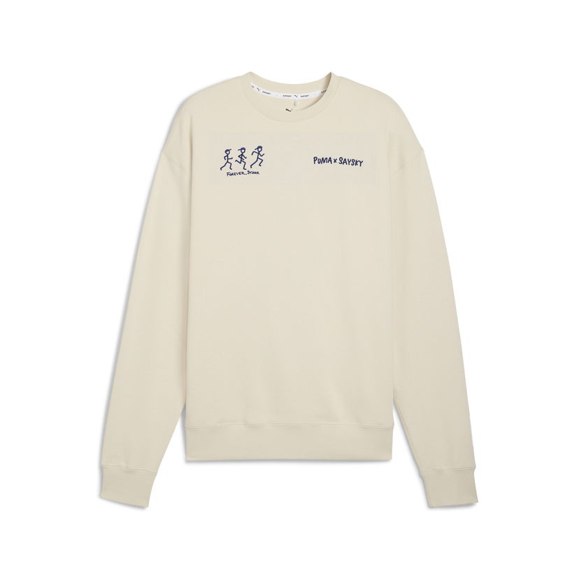 Суитчър Puma PUMA x SAYSKY Crewneck Sweatshirt Бежово | 527557_87