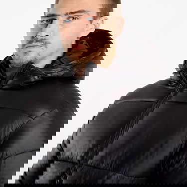 Пухо яке Urban Classics Hooded Shiny Puffer Jacket Черно | TB7585-00007, 1