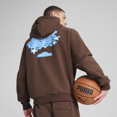 Суитчър Puma Dress Code Basketball Hoodie Кафяво | 630472_01, 3