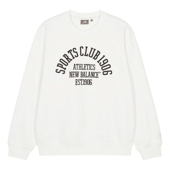 Суитчър New Balance Sports Club Graphic Print Pullover Бяло | 5CD38491-IV