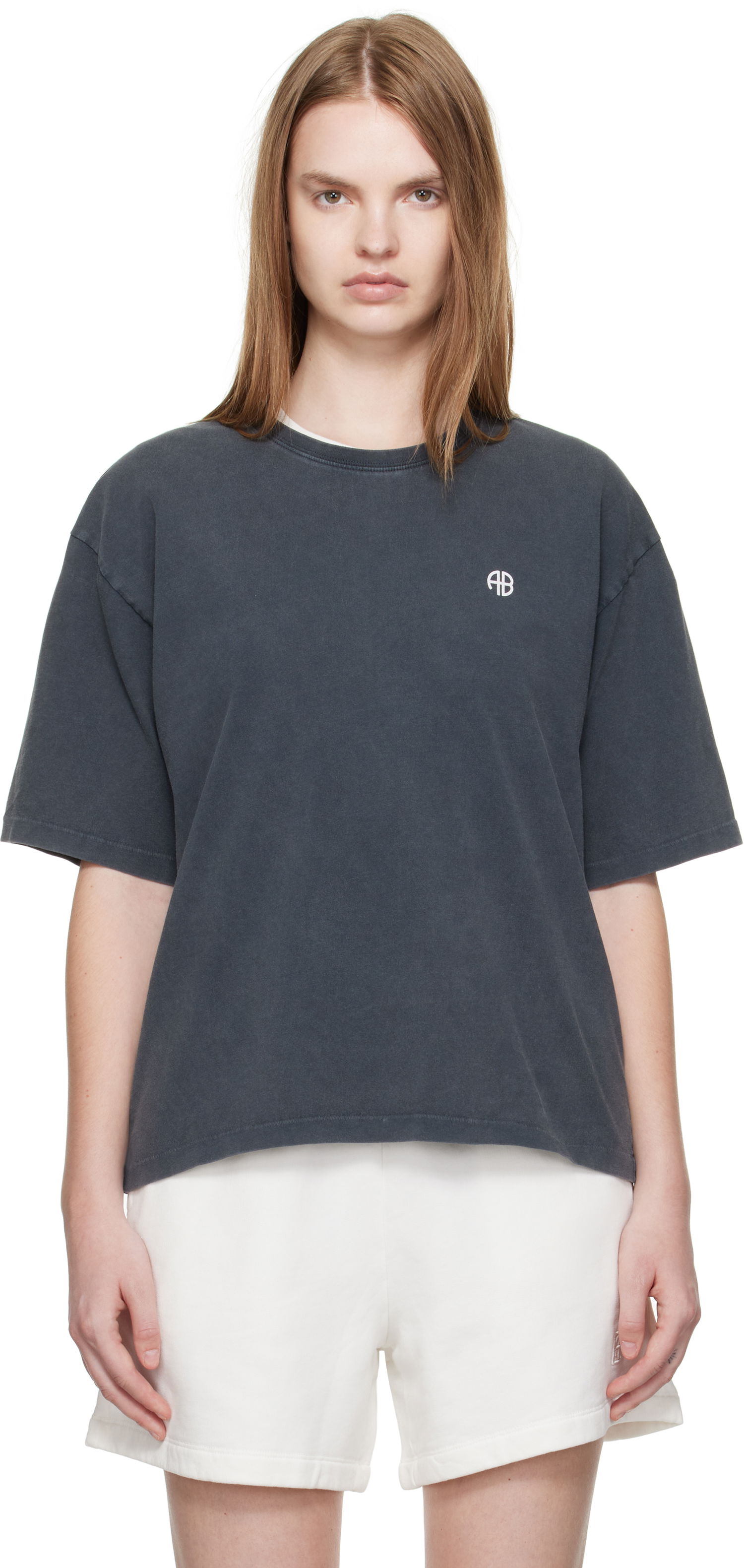 Тениска Anine Bing Anine Bing Rudy Empowerment T-Shirt Сиво | A-08-11068-WBL1, 0
