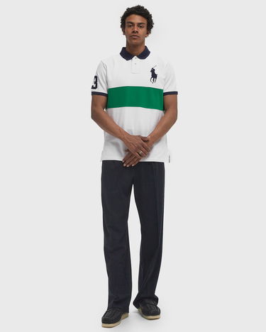 Поло тениска Polo by Ralph Lauren Polo Ralph Lauren Cut and Sew Polo Shirt Бяло | 710969619001, 2
