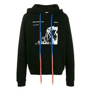 Off-White Pattern Print Hoodie