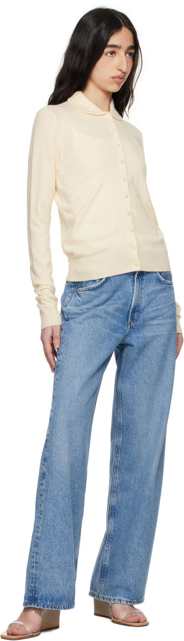 Пуловер GUIZIO Guizio Delphine Knit Cardigan Бежово | S25119S020, 3