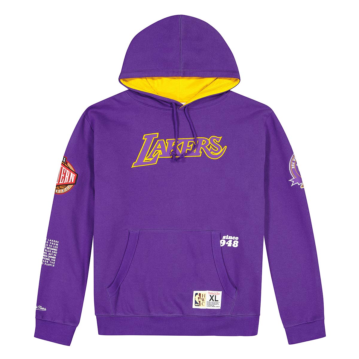 Суитчър Mitchell & Ness NBA LA Lakers Team Origins Fleece Hoodie Purple - Лилаво | FPHD4849-LALYYPPPPURP, 0