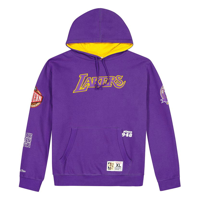 Суитчър Mitchell & Ness NBA LA Lakers Team Origins Fleece Hoodie Purple - Лилаво | FPHD4849-LALYYPPPPURP