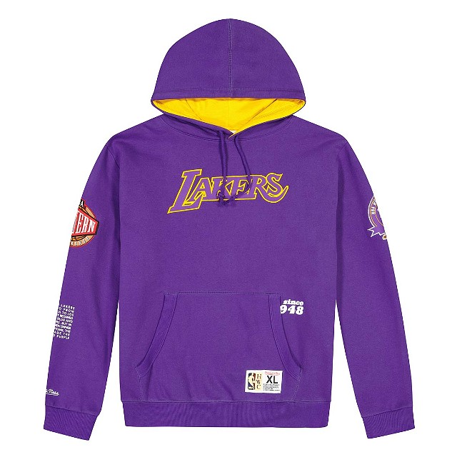 NBA LA Lakers Team Origins Fleece Hoodie Purple -