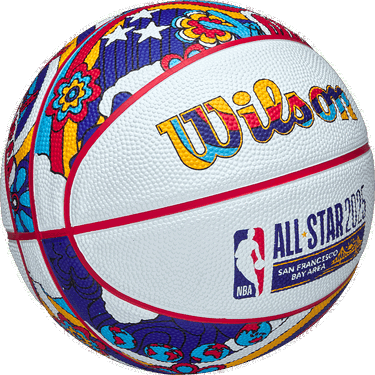 Спортна екипировка Wilson Tennis NBA All Star 2025 San Francisco Bay Area Colorful Patterned Basketball Многоцветен | wz3020201xb3-wz3020201xb3, 5