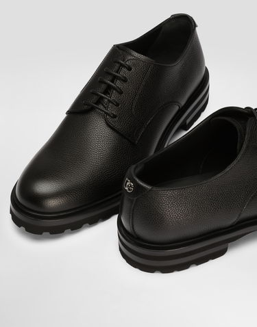 Аксесоари Dolce & Gabbana Dolce & Gabbana Grainy Calfskin Derby Shoes 41.5 Черно | A10852A9P4580999, 3