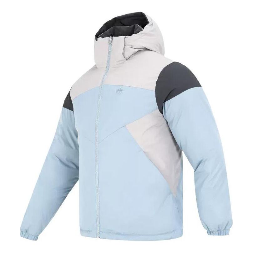 Пухо яке adidas Originals Sporty Down Hooded Puffer Jacket Синьо | HS9467, 0