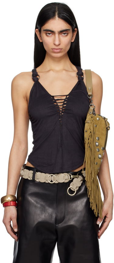 Потник ISABEL MARANT Isabel Marant Sakina Faux-Suede Tank Top Черно | HT0651FA-C2K01I, 0