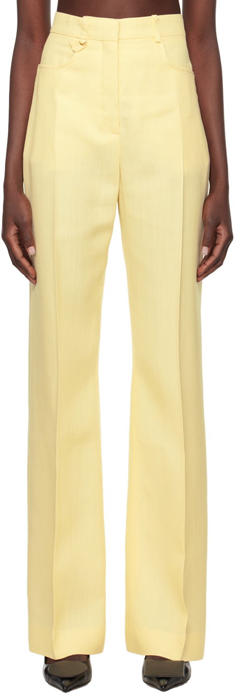 Панталони Jacquemus Jacquemus Sauge Tailored Trousers Жълто | 24E241PA003-1359, 0