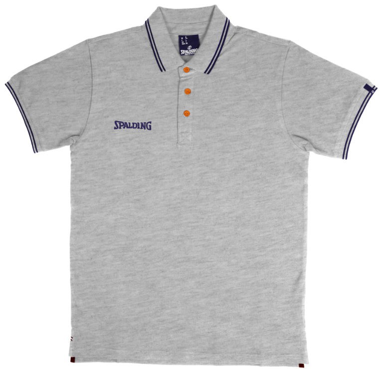 Поло тениска Spalding Spalding Essential Polo Shirt Сиво | 40221632-greymelangenavy