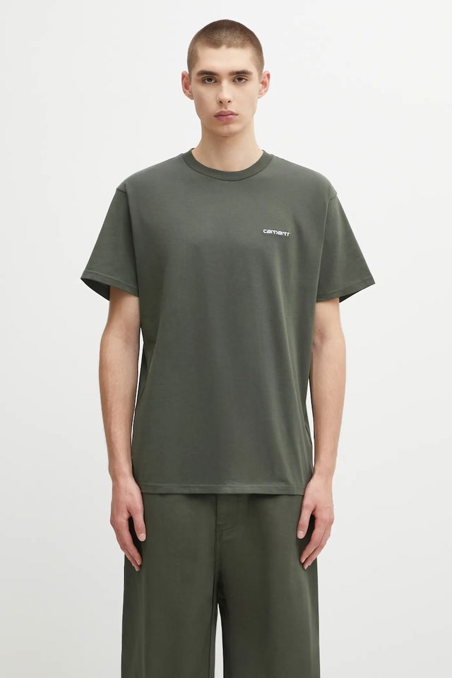 S/S Script Embroidery T-Shirt