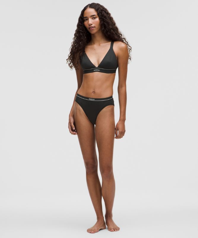 гащички lululemon High-Rise Stretch Cotton Bikini Briefs Черно | prod20002459, 1