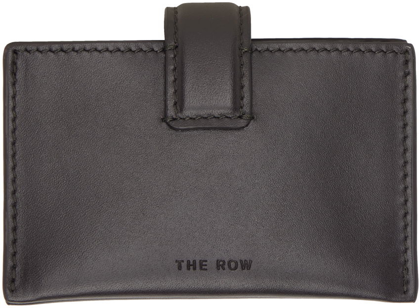Портфейл The Row Leather Multi Card Holder Черно | W1335-L60, 0