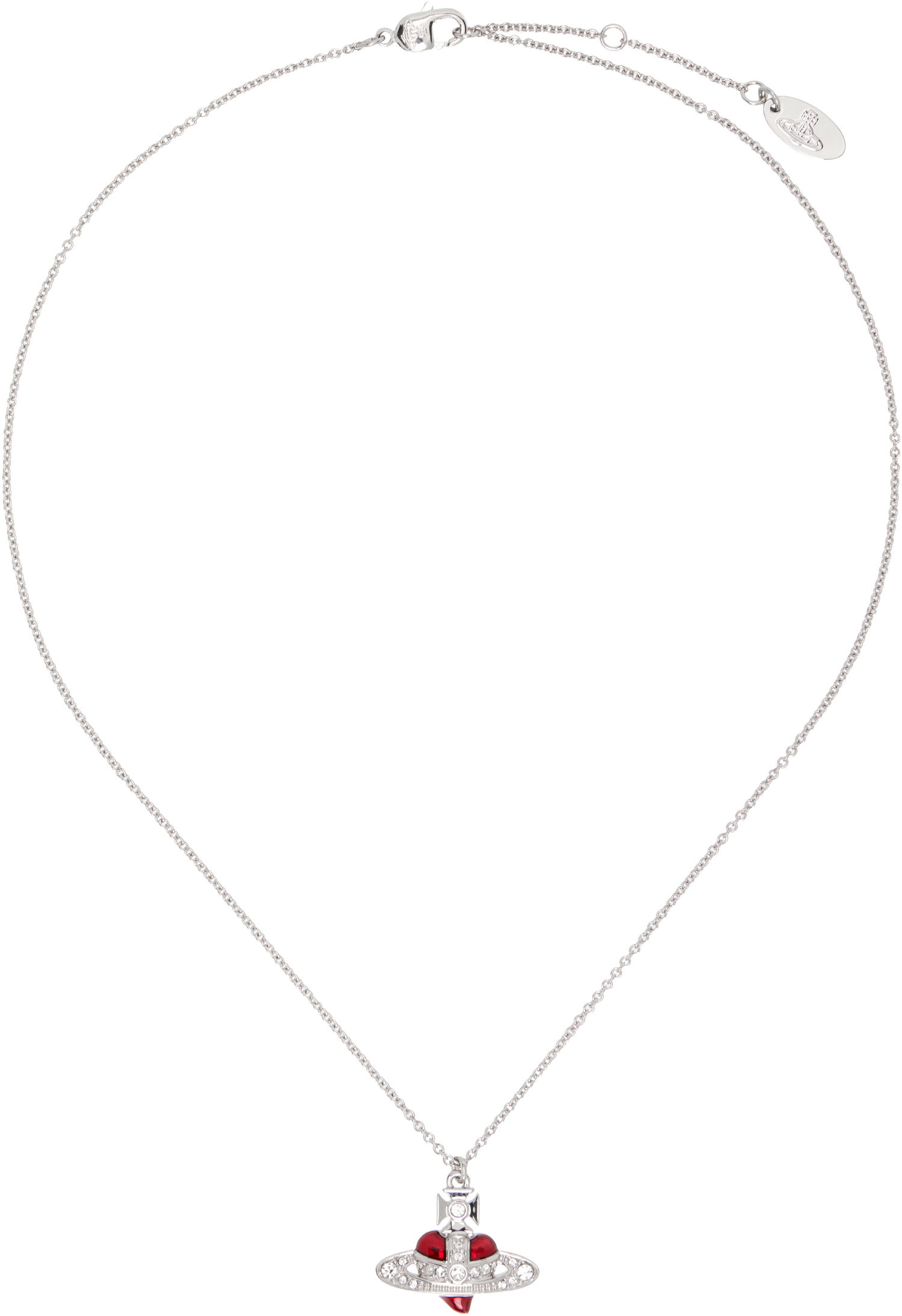 Колие Vivienne Westwood Diamante Heart Pendant Necklace Многоцветен | 630203BM-02P383-CN, 0