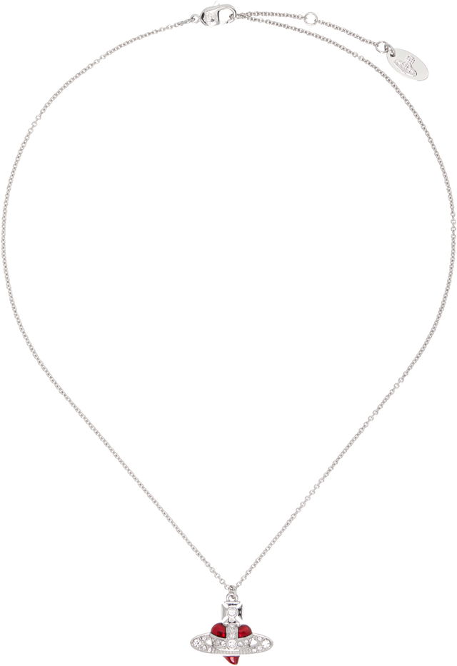 Diamante Heart Pendant Necklace