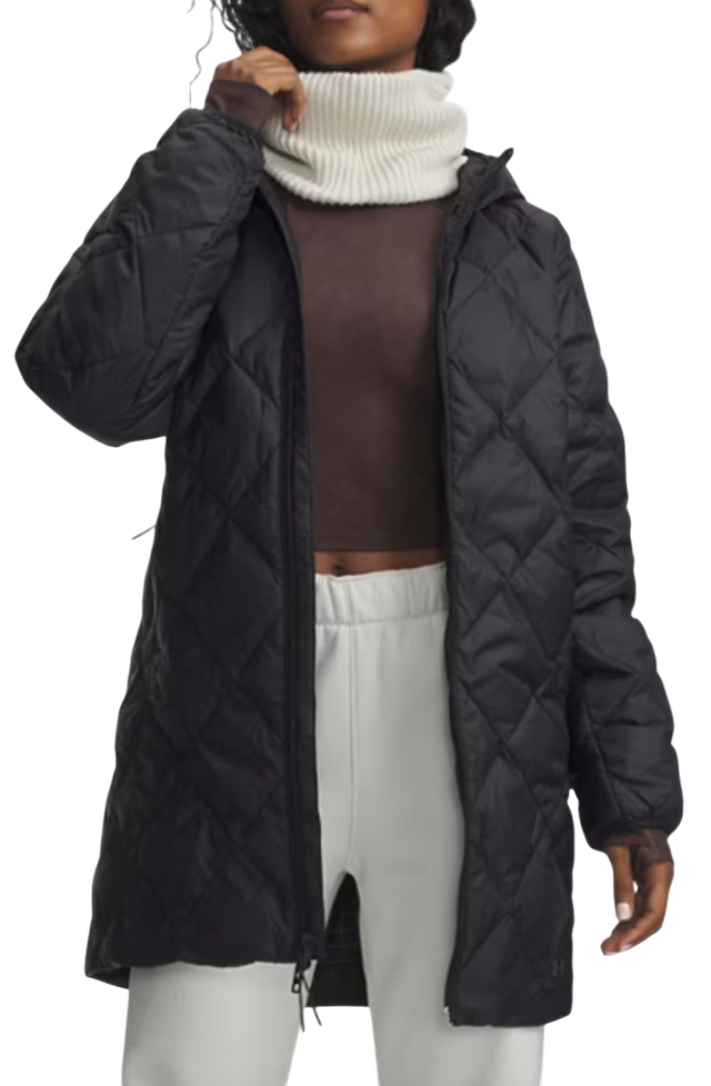 Legend Down Quilted Hooded Long Jacket