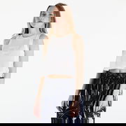 Open Stitch Flag Tank Top Ancient White