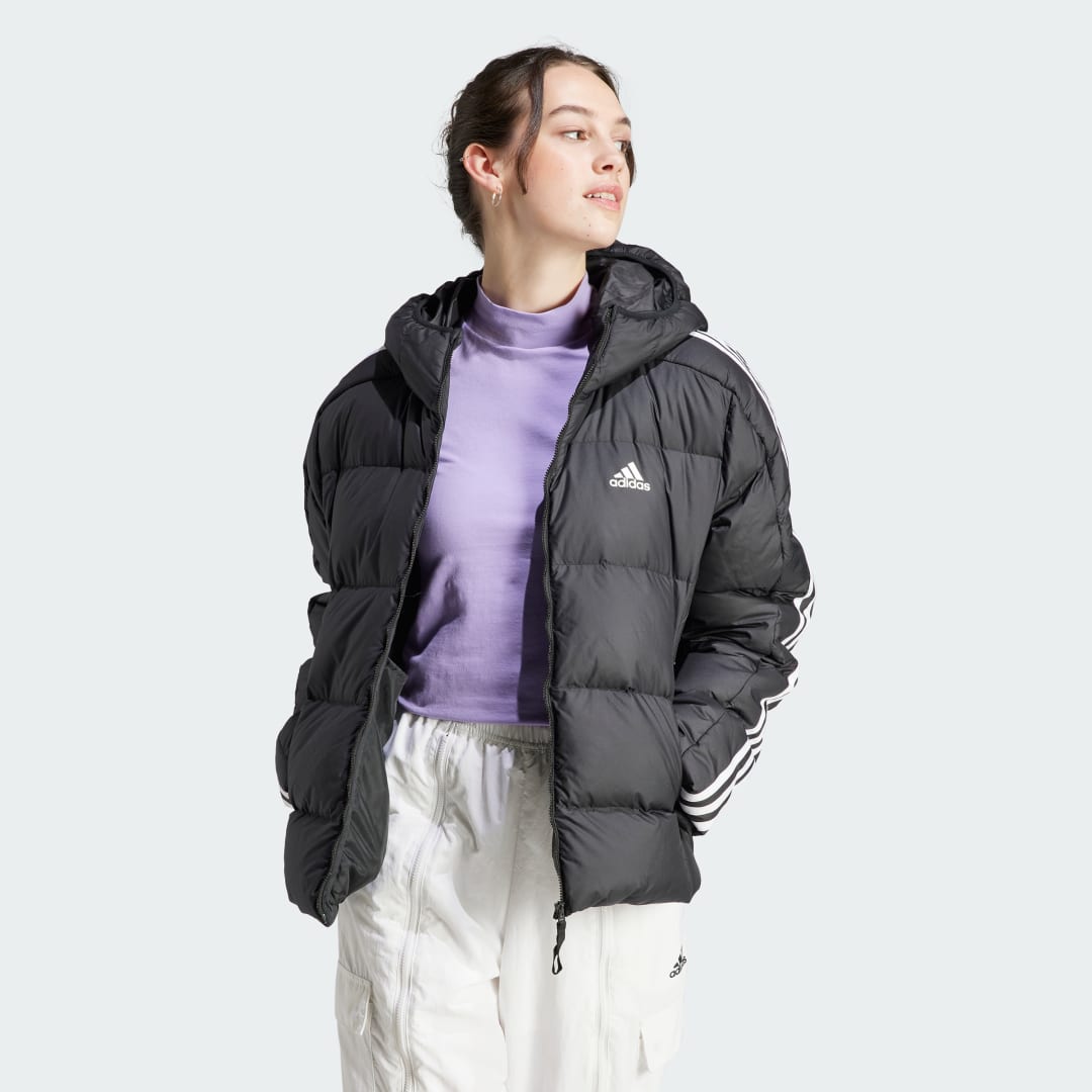 Яке adidas Originals Essentials 3-Stripes Mid Черно | HZ8483, 0