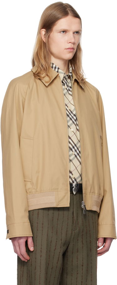 Яке бомбър Burberry Burberry Gabardine Chester Harrington Jacket Бежово | 8093199, 1