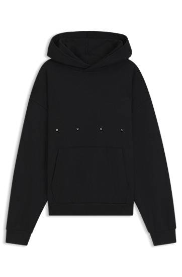 Суитчър BOSS HUGO x apoh Oversized-Fit Cotton Terry Hoodie Черно | 50545997, 0