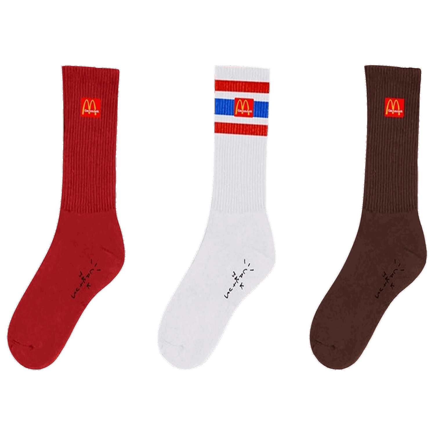 Бельо и чорапи Cactus Jack by Travis Scott McDonalds x Arches Sock Pack Многоцветен | CJMD AS77 MULT, 0